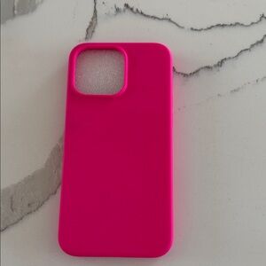 Vibrant Pink Phone Case. iPhone 15 Pro Max. Never used.
